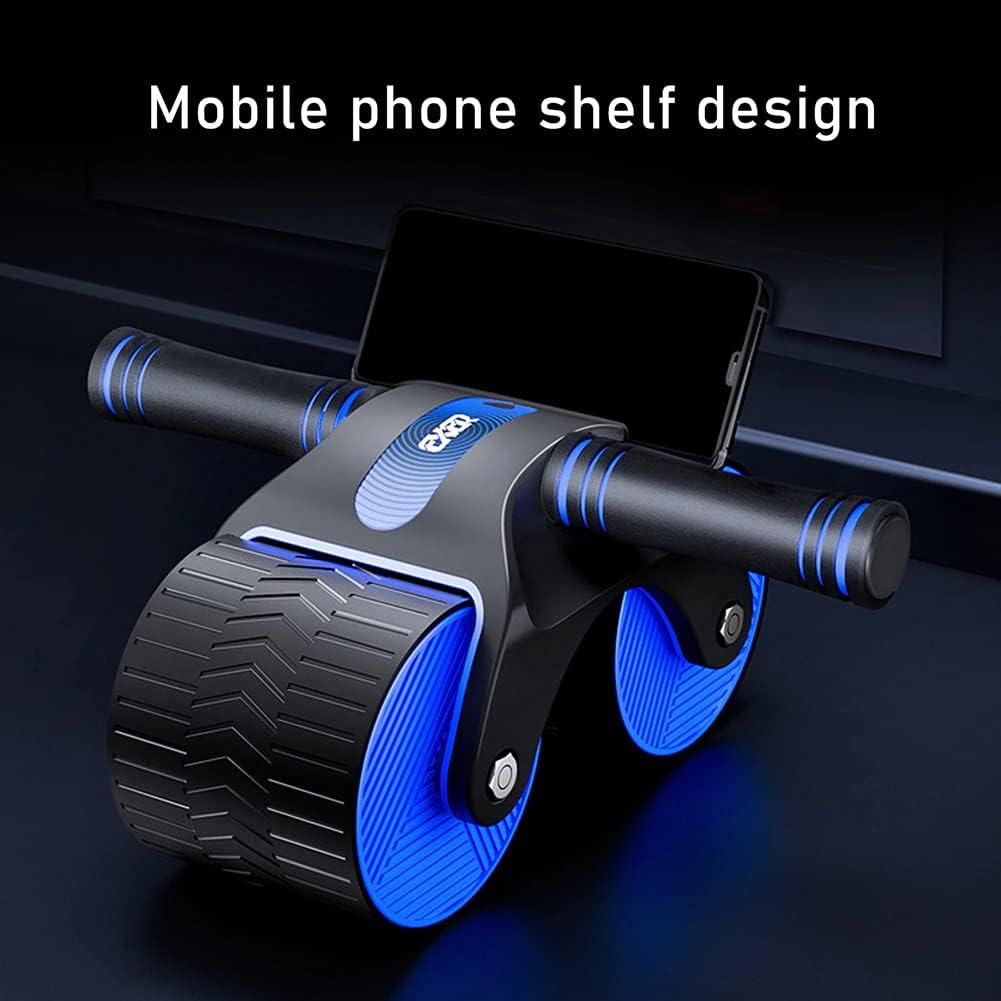 Automatic Rebound Abdominal Wheel,Ab Roller Workout Equipment for Abdominal Core Strength Training,Springback Wheels Roller Domestic Abdominal Exerciser with Knee Mat Ab Roller Wheel at Home Gym image number 4