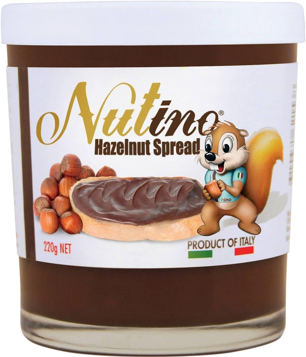 Nutino Premium Italian Chocolate Hazelnut Spread. No Artificial Colours or Preservatives. Perfect for Toast, Pizza, Ice Cream, Cakes, Croissants, Sandwiches, Milk and Fruit - 220G image number 0