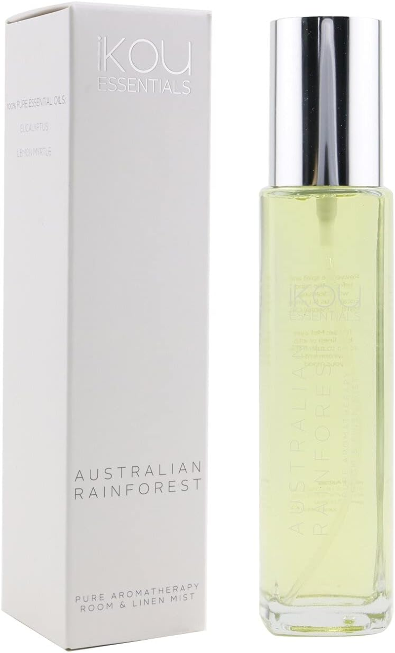 Ikou Room & Linen Mist - Australian Rainforest (Lemon Myrtle & Eucalyptus) 100Ml/3.38Oz