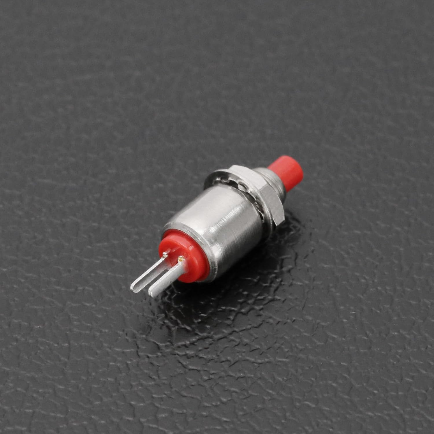 5Pcs 2Pin Microminiature Momentary Button DS-402 Mini Push Button Switch Micro Lockless Momentary Switch Off-(On) SPST 125V 1A 5Mm, Red