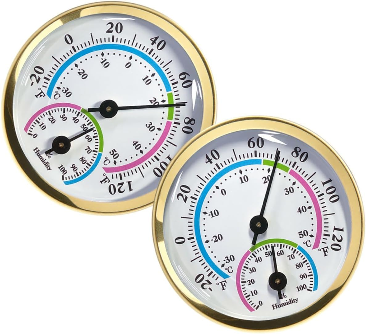 Generic 2Pcs Temperature and Humidity Gauge Multi-Functional Thermometer for Garden Outdoor Use Accurate Thermometer image number 5