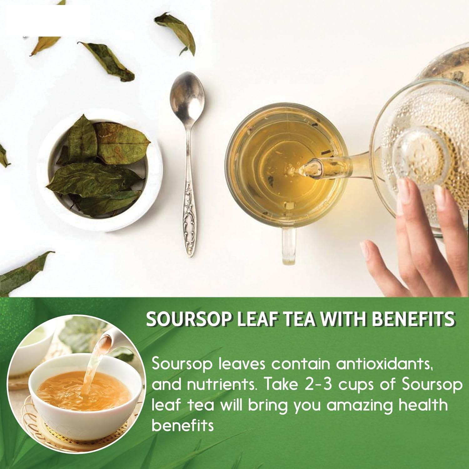 200G Soursop Leaves Powder Helthy Hand Picked Leaves Powder No Additives Well Cleaned Grade a Yoghy Product image number 5