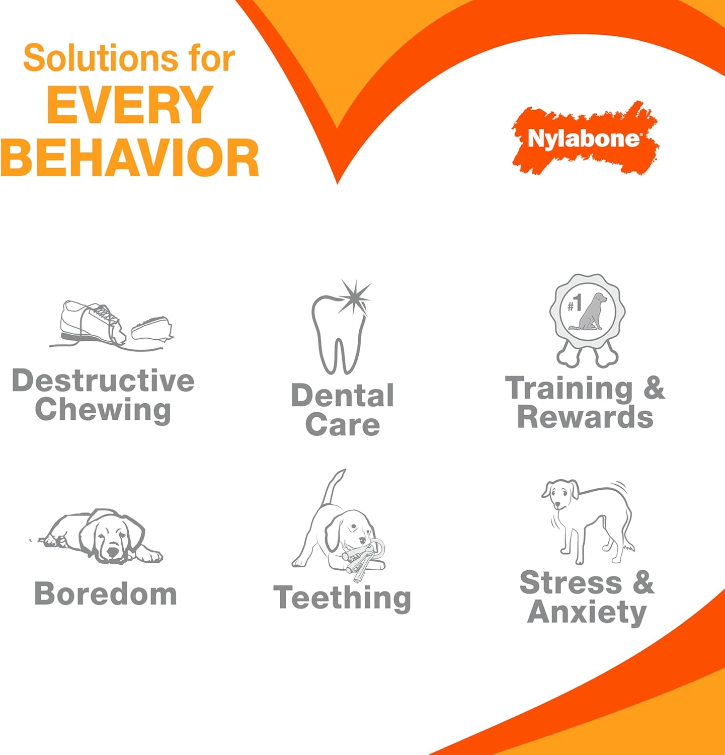 Nylabone Flexichew Chicken Bone Chew Toy on Card, Giant