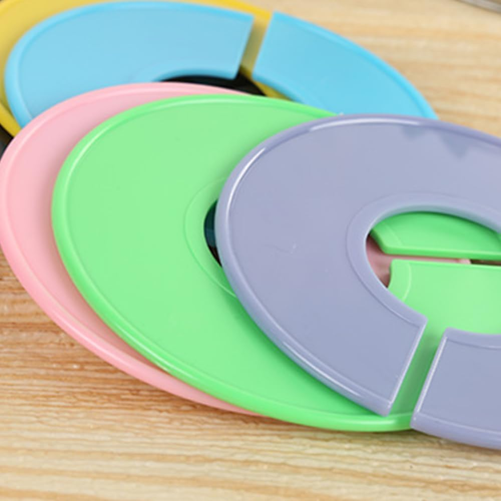 Closet Dividers for Hanging Clothes, 10 Pieces, round Plastic Rack Labels, Clothing Size Markers image number 5