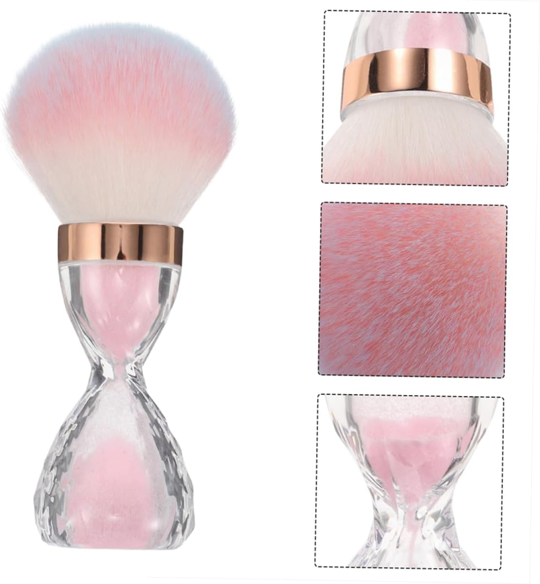 2Pcs Soft Large Head Nail Dust Brushes for Manicure Dust Removal Pink and Home Use Cleaning Tools image number 4