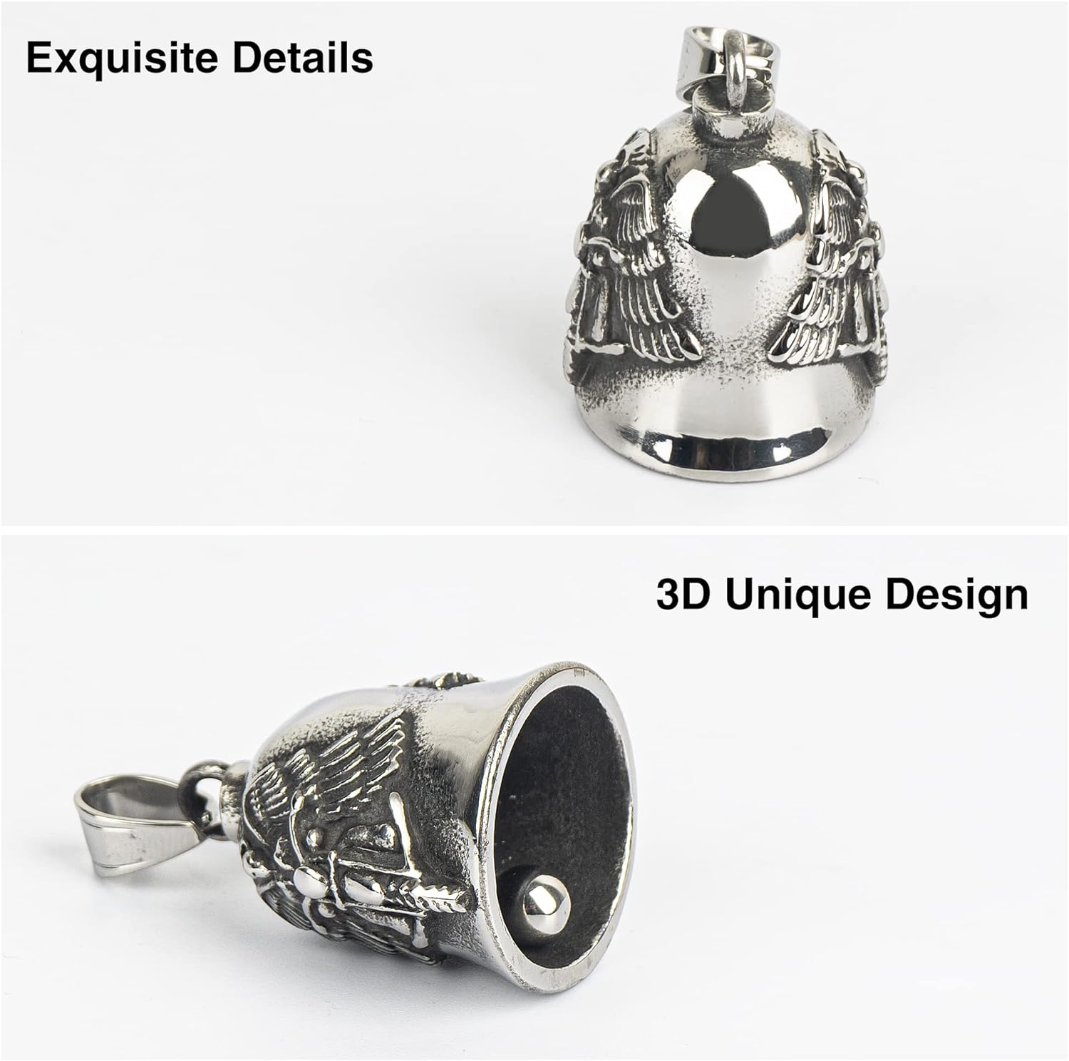 Motorcycle Bell for Luck, Drive Safe Cycling Bells for Bikers Riders image number 2