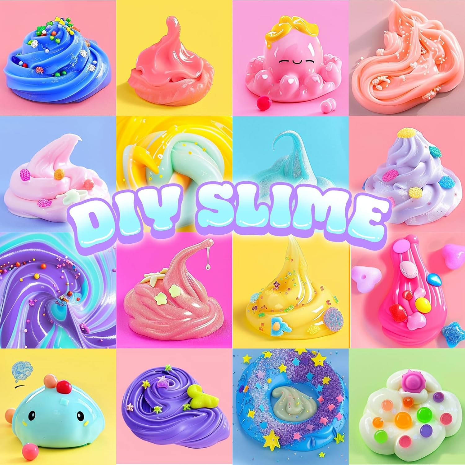 12Pack Butter Slime Kit with Scented DIY Slime for Girls and Boys, Super Soft, Non-Sticky Stress Relief Toy, Party Favors and Birthday Xmas Gift image number 3