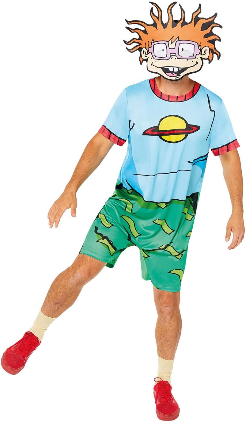 Amscan Rugrats Chuckie Men'S Costume, Medium image number 4