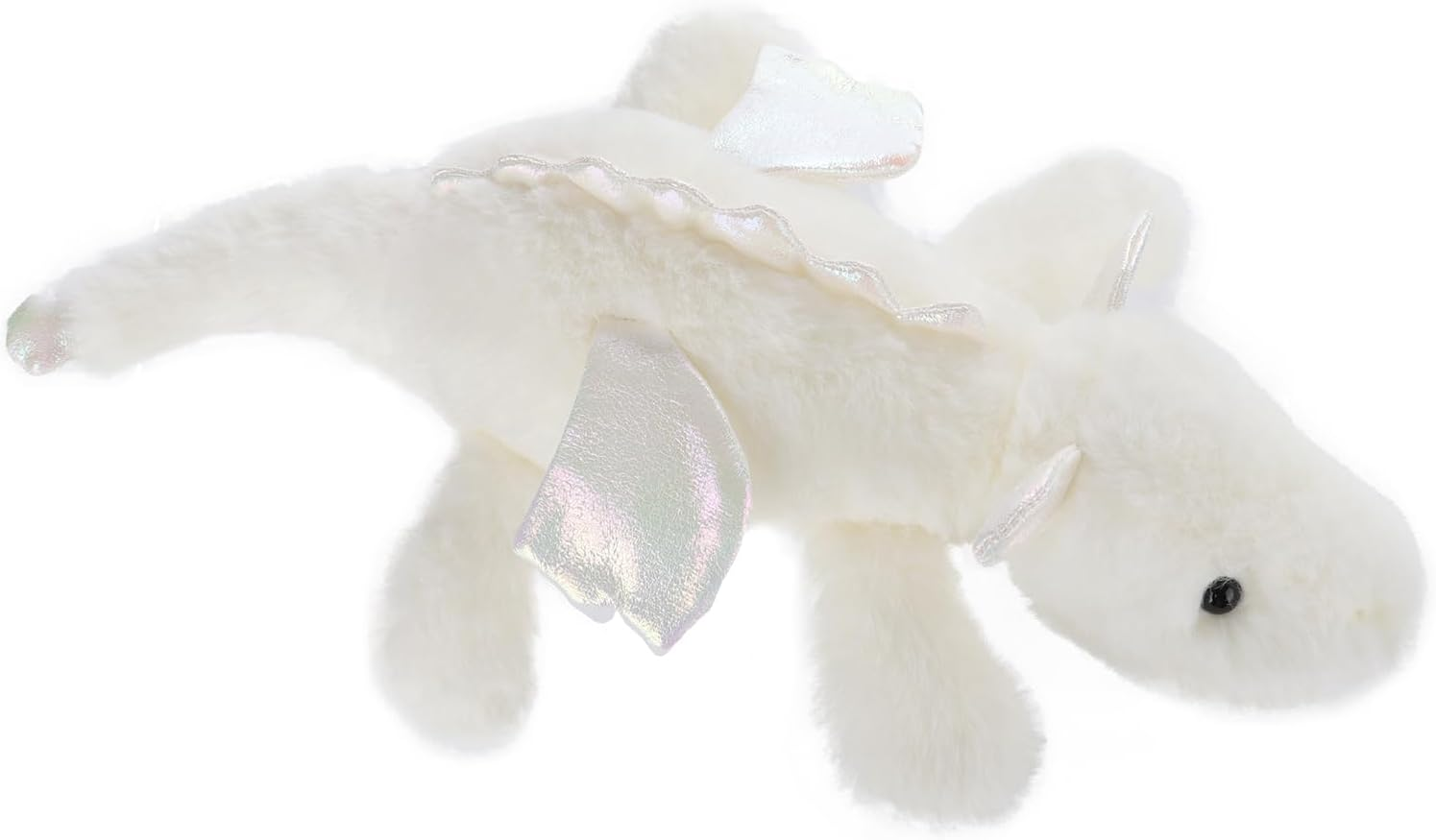 Apricot Lamb Toys Plush White Lying Dragon Dinosaur Stuffed Animal Soft Cuddly Perfect for Child (White Dragon,15 Inches) image number 6