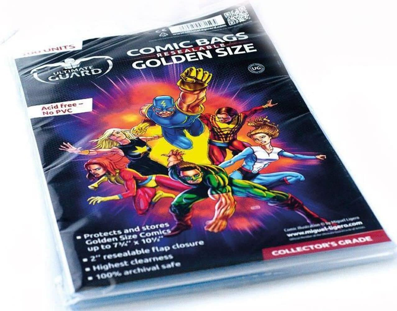 Ultimate Guard Comic Bags - Resealable - Golden Size