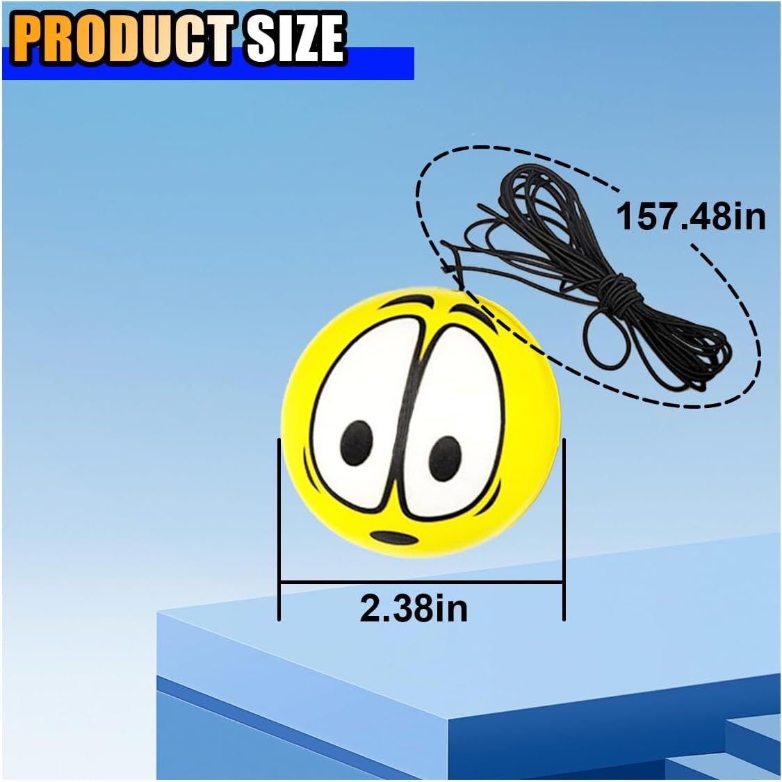 2PCS Garage Parking Aid-Parking Ball, Parking Ball Guide System, Retractable Parking Assist Ball, Parking Assistant with Ball Sensor Assist Solution, Perfect Garage Car Stopper for Vehicles (Big Eye) - Tennis image number 6