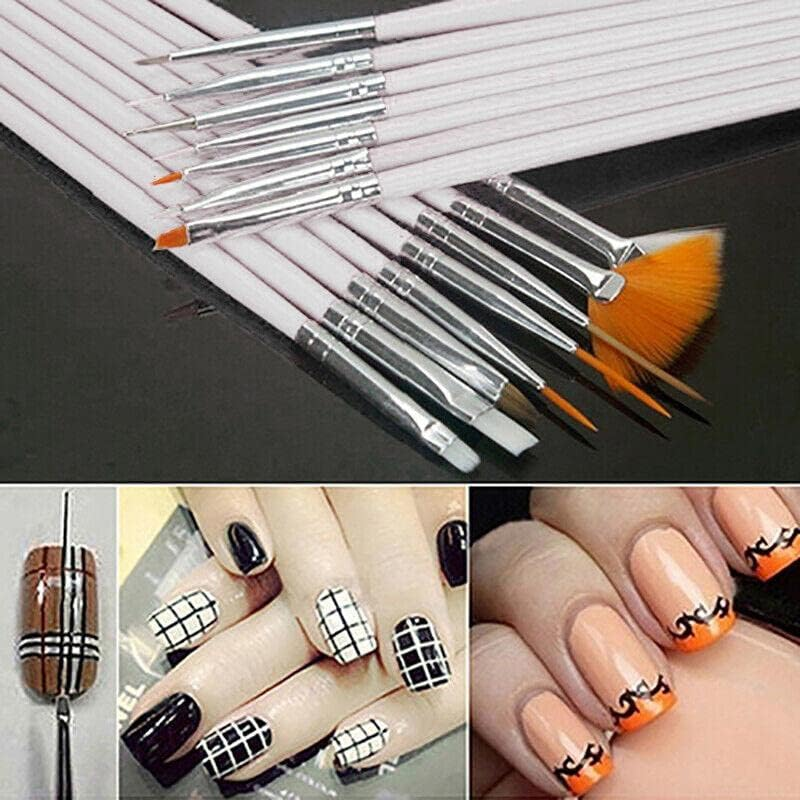 30Pcs DIY Nail Art Painting Drawing Design Brushes Dotting Pen Tool Pen Kit, Versatile Designs, Perfect for Home & Salon Use image number 2