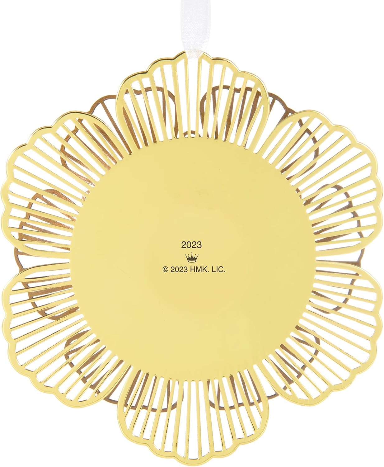 Hallmark Keepsake Christmas Ornament 2023, Thank You Mom, Metal Flower - Thank You Mom image number 3