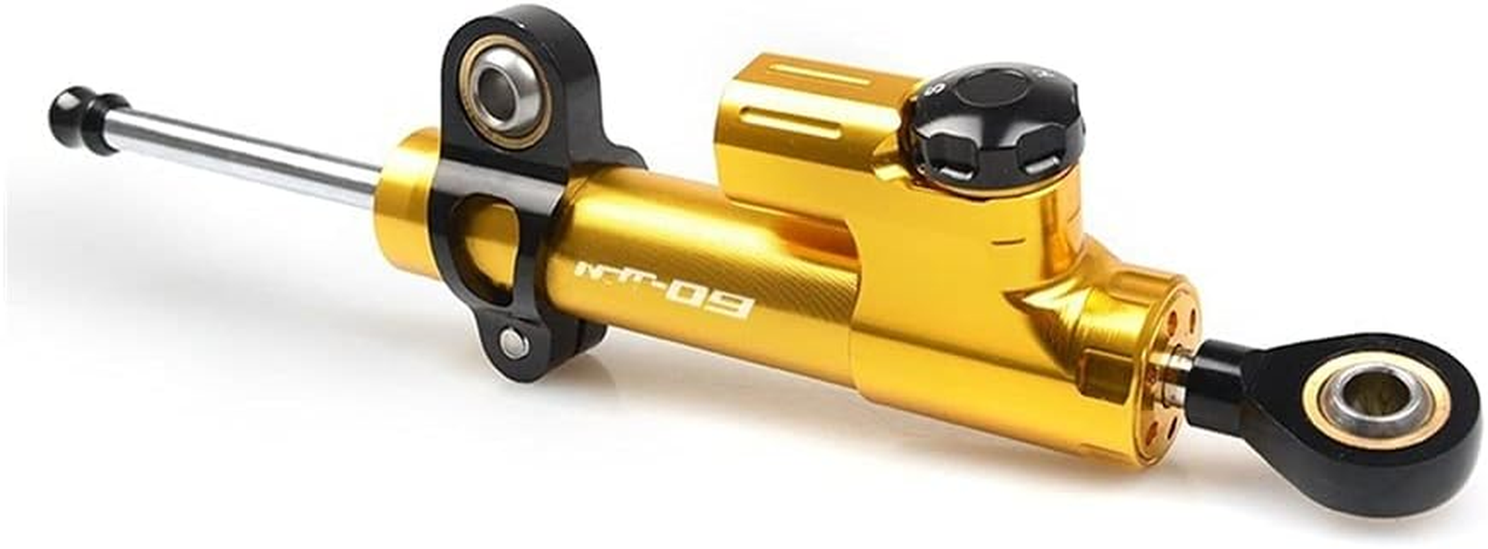 Motorcycle Steering Stabilizer for MT-09 for MT09 for MT for FZ 09 FZ09 FZ-09 2013-2020 Motorcycle Steering Stabilize Damper Bracket Mount Shock Damper (Color : W)