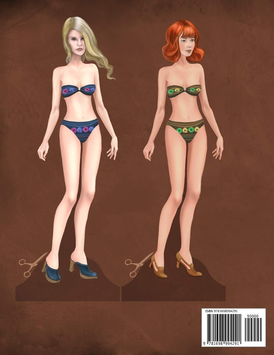 Dollys and Friends Originals 1970S Paper Dolls: Seventies Vintage Fashion Dress up Paper Doll Collection image number 1