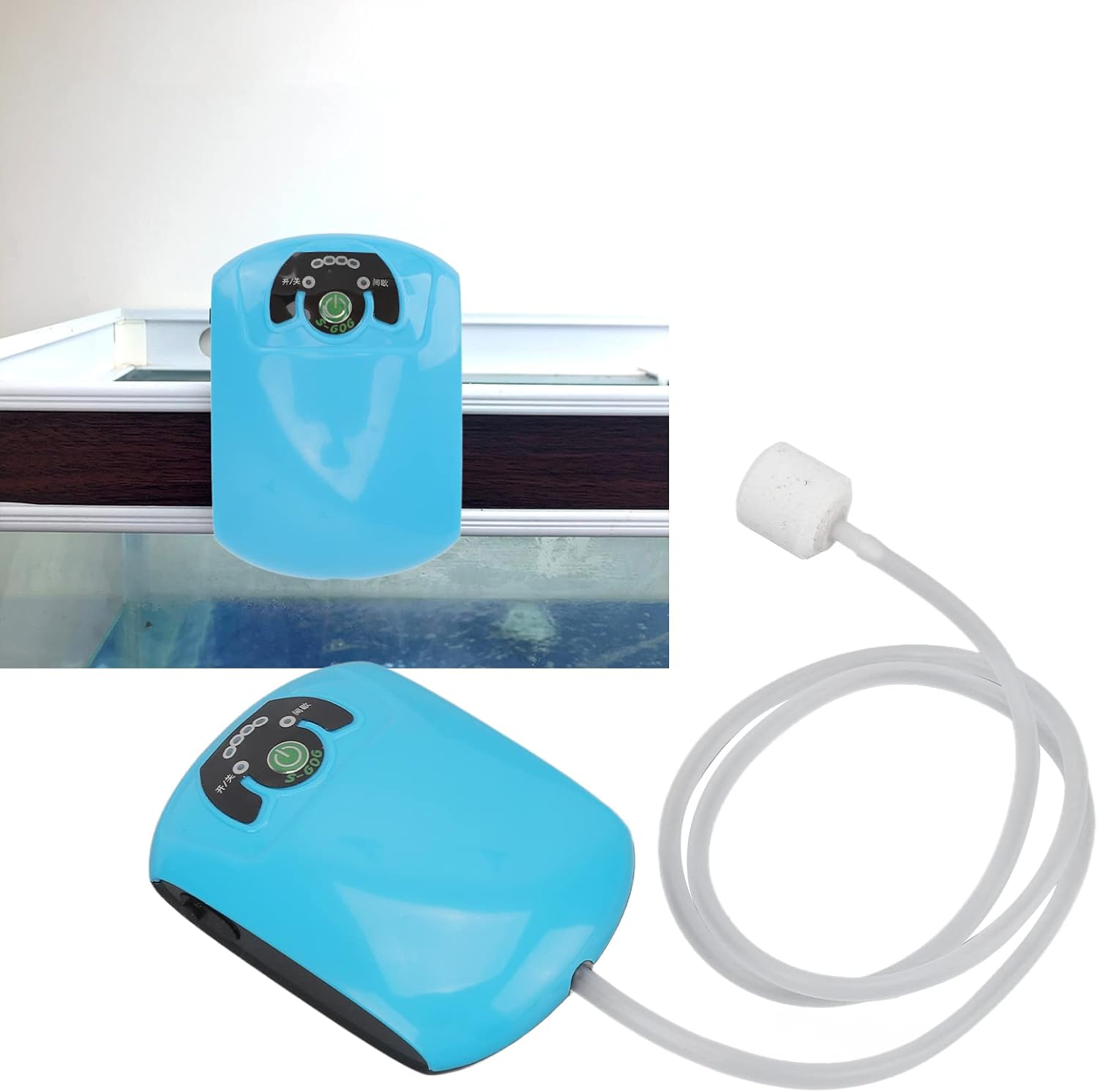 Jectse Quiet 40Db Aquarium Oxygen Pump with Waterproof Design, Indoor/Outdoor Use, Lithium Battery, Stable Air Bubbles for Fish Tank image number 6