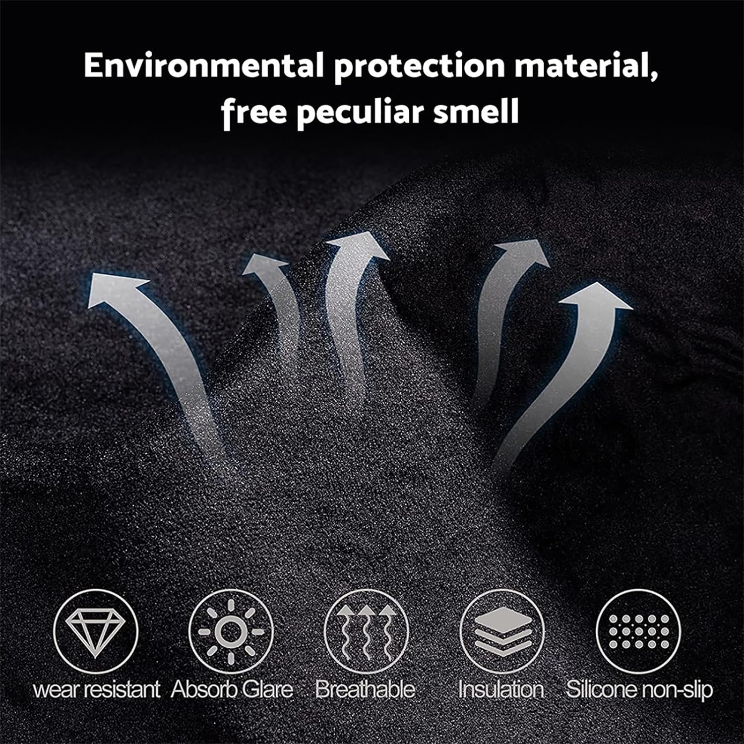 Non-Slip Dash Mat Compatible with Nissan Qashqai J11 2014-2022 SUV Dashboard Cover Black image number 1