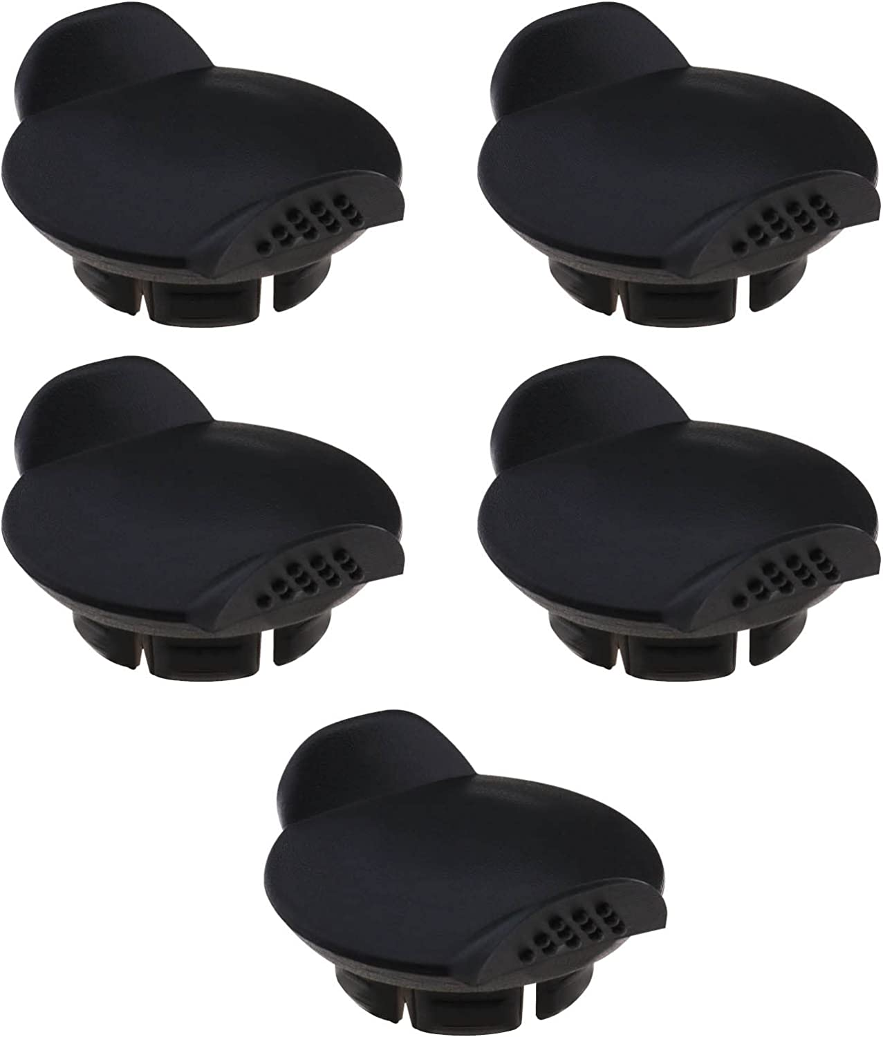 Ecsing 5PCS Cigarette Lighter 12V Socket Cover Power Outlet Cap 21Mm Dustproof Waterproof Cap Replacement Accessories for Most Vehicles Plastic Black