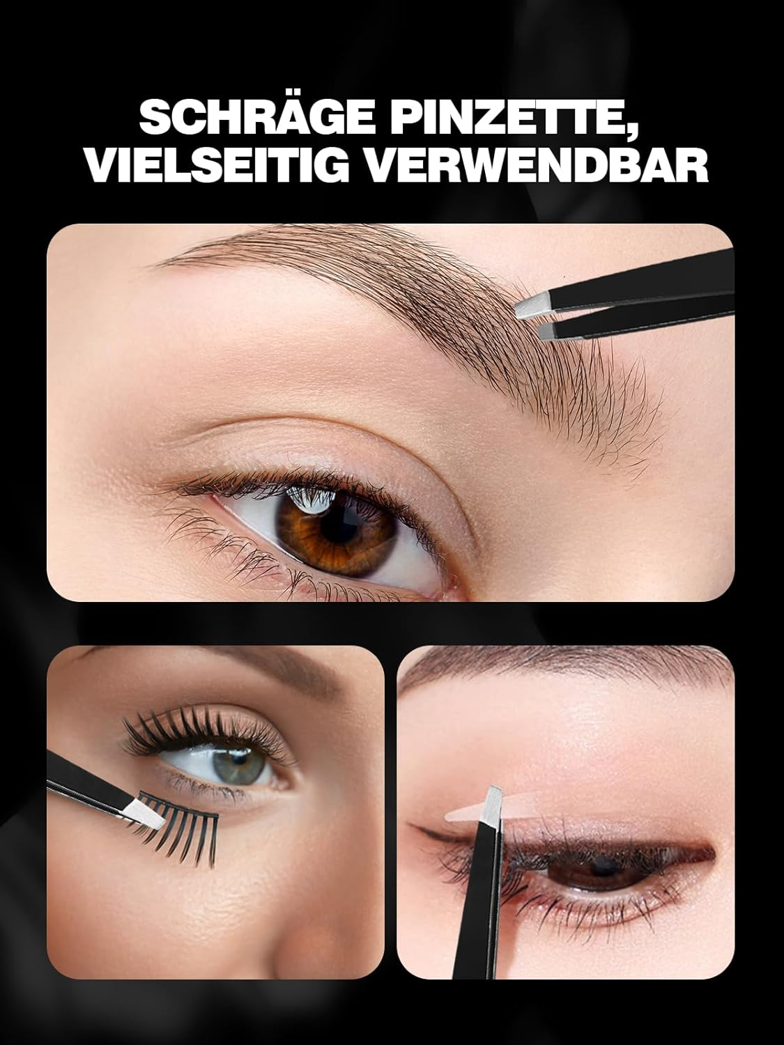 10X Magnifying Mirror with 2 Suction Cups, 3.5 Inches Magnified Makeup Mirror and Slant Tweezers,1Pcs image number 2