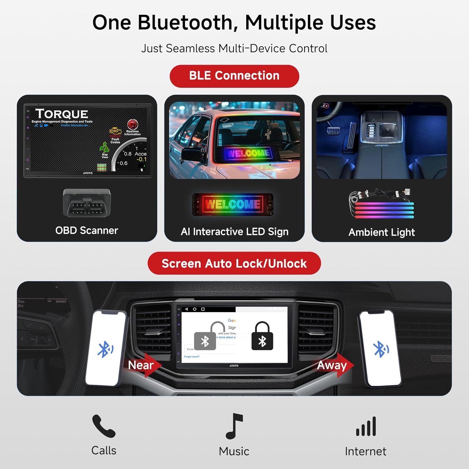 ATOTO A5L Double-Din Car Stereo Wireless Carplay & Android Auto, 7 Inch Android Head Unit with Chatgpt-Ai, GPS Navigation, Wifi/Bt/Usb Tethering, 24-EQ DSP, 4 * 45 AMP, A5LG2B7T-S01 image number 5