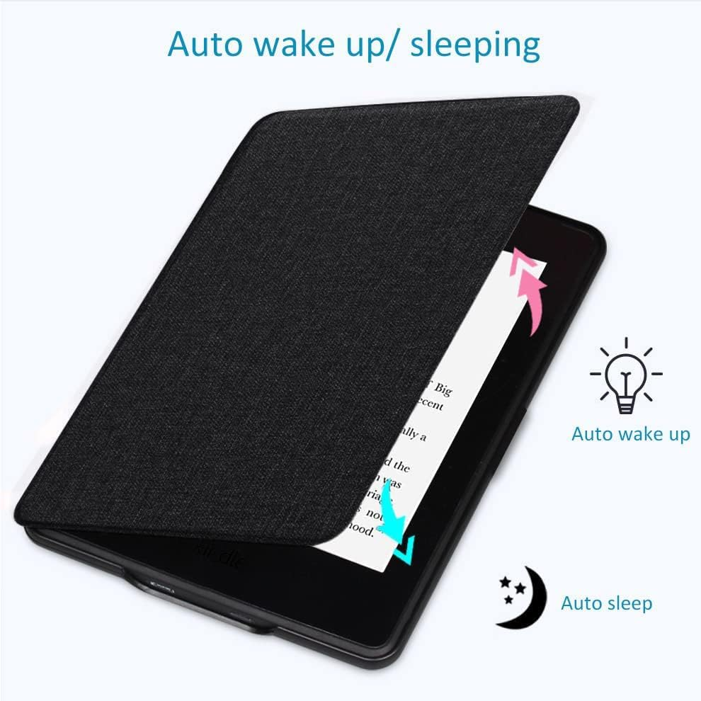 Case Compatible with 2022/2024 Kindle 11Th Generation 6 Inch W/Hand Strap, PU Leather Kindle Case 6" for Kindle 2024/2022 11Th Gen Model C2V2L3 [Auto Wake Up/Sleeping] [Hand Loop] (Black) image number 5