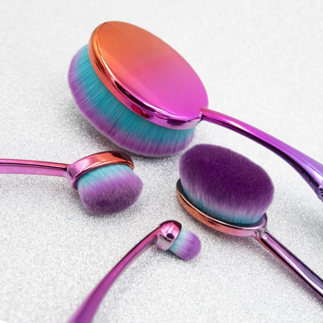 Moda Royal & Langnickel Prismatic Face Perfecting Kit Brush Set 4Pc