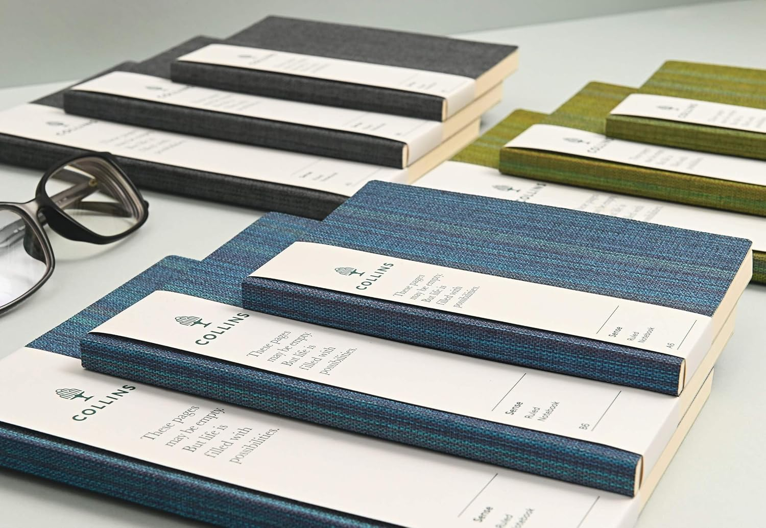 Collins Edge Ruled Notebook, Size A5, Green