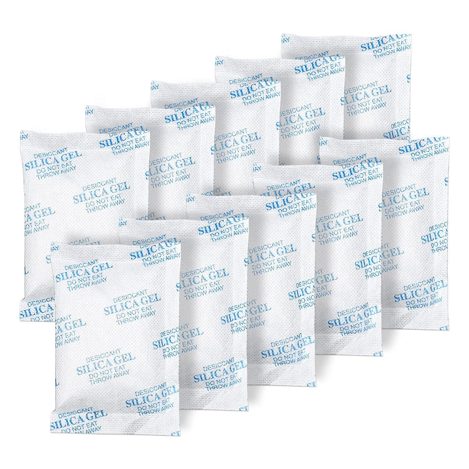 Silica Gel Packs - 80Pcs 20Gram Moisture Absorbers, Premium Transparent Desiccant for Storage, Silica Gel Desiccant Packets Food Safe for Moisture image number 3