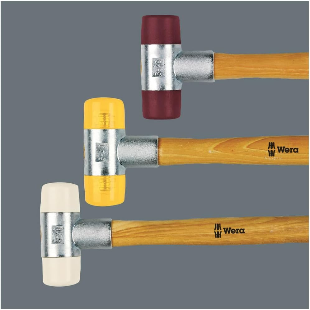 Wera 101 Soft-Faced Hammer with Nylon Head Sections, 2 X 27 Mm Size image number 2