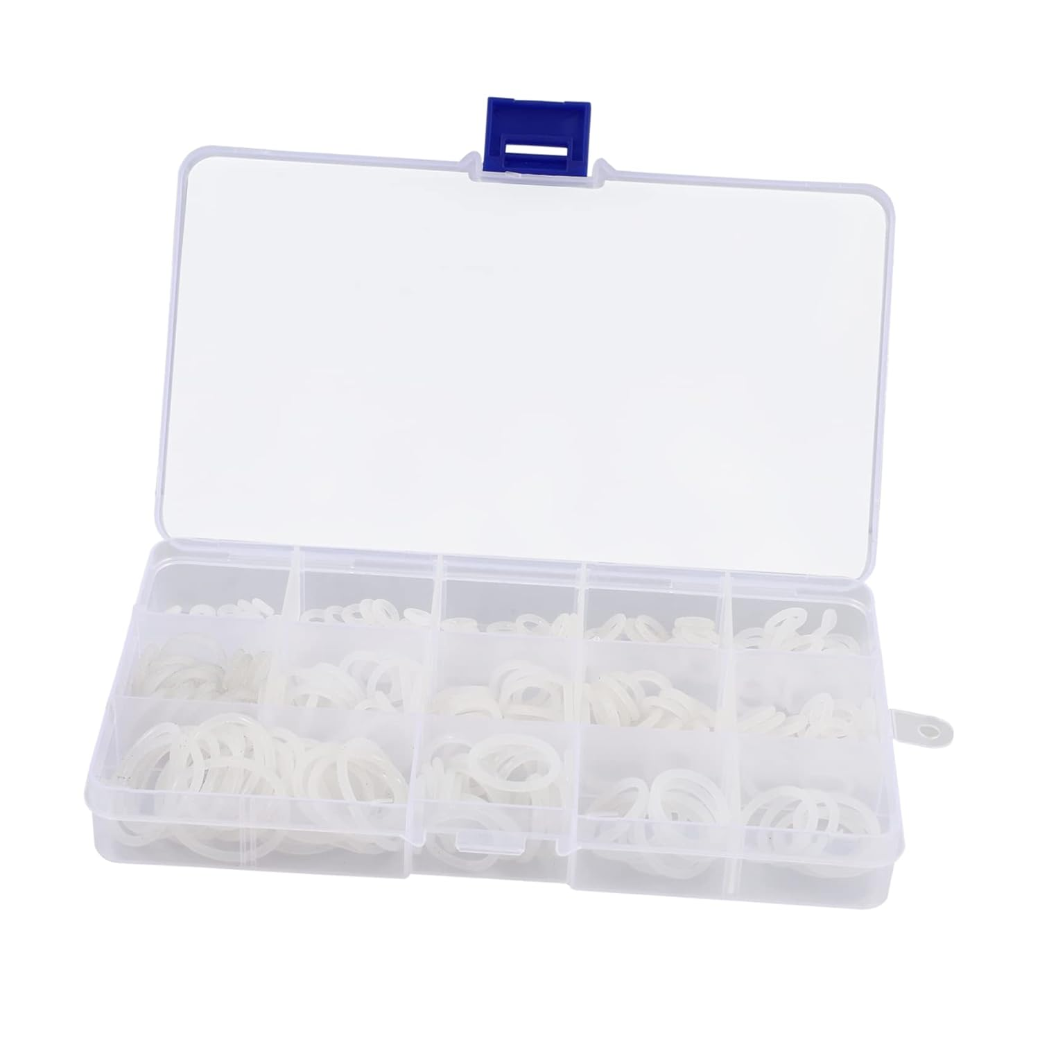 260Pcs O-Ring Set Silicone O Ring Rubber O Rings Automotive S Gasket Seal Ring O- Ring Sealing Gasket Washer Plumbing Kit Appendix White Nylon Small image number 5