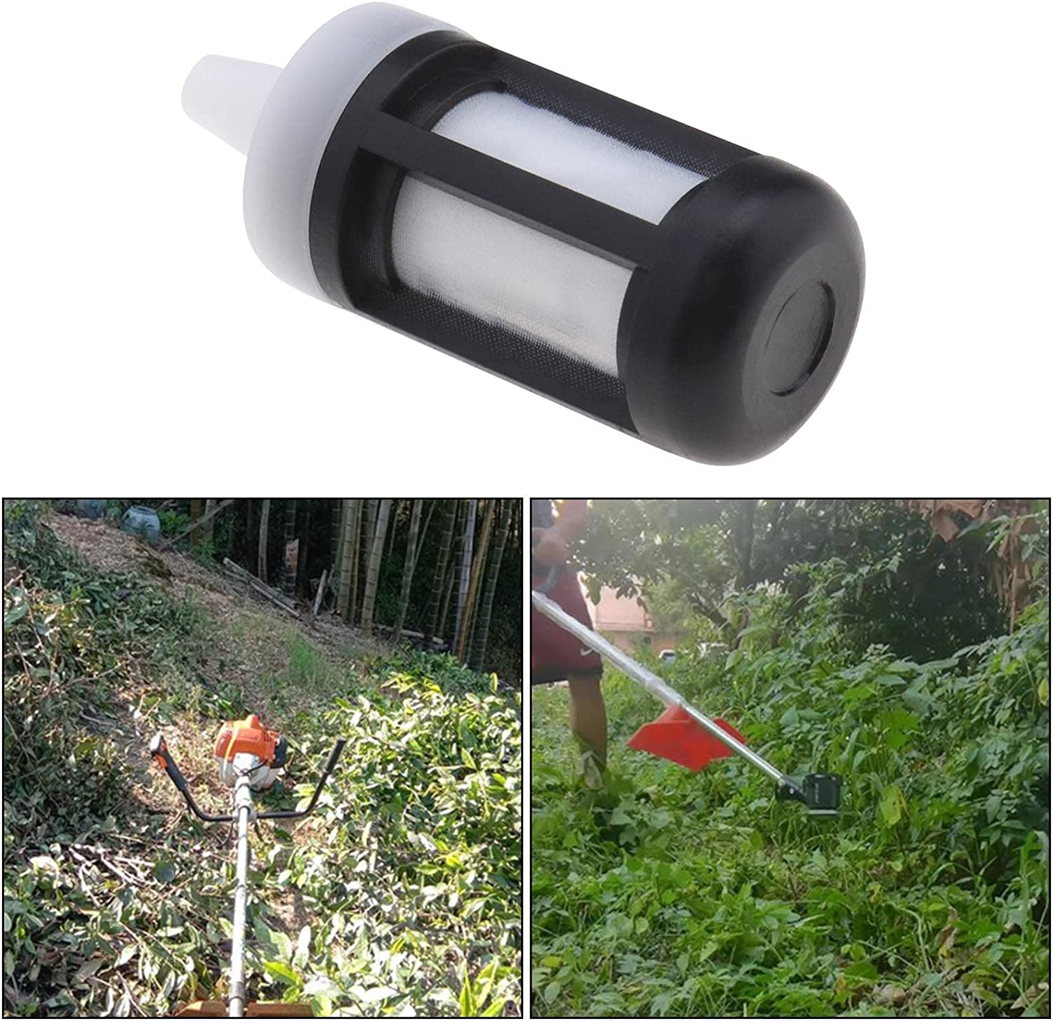 Air Fuel Filter Spark Plug Kit 4140-124-2800 Compatible with Stihl FS38 FS45 FS46 FS55 HS45 FC55 Lawn Mower Replacement Parts image number 2