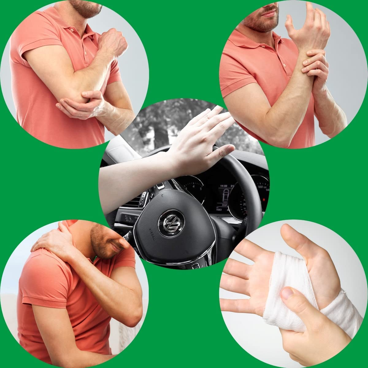 Steering Wheel Knob Spinner Wheel Knob, Skin-Touch Silicone, Low Profile, Compatible with Any Steering Wheels - Car, Tractor, Mower, for One-Handed Driving and Make Driving More Comfortable and Safer image number 1