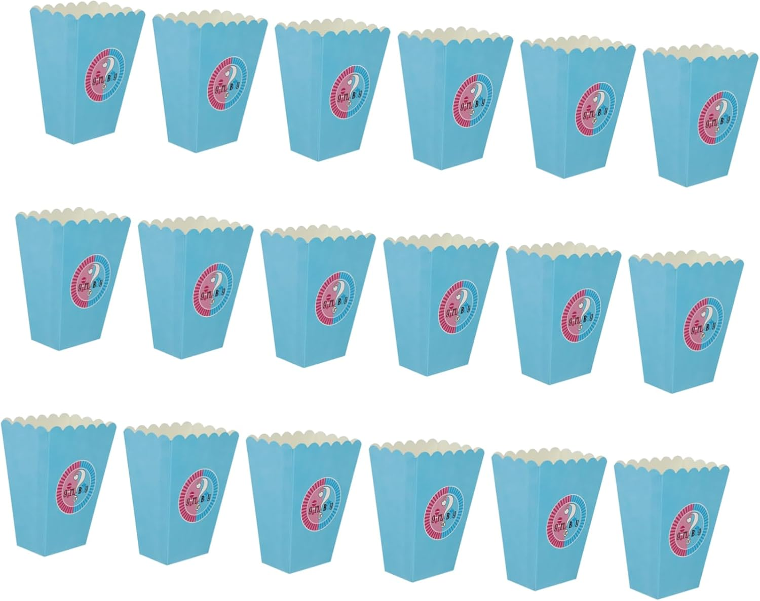 CAXUSD 18Pcs Popcorn Boxes Gender Reveal Party Favors for Popcorn Holder for Birthday Party Decorations image number 3