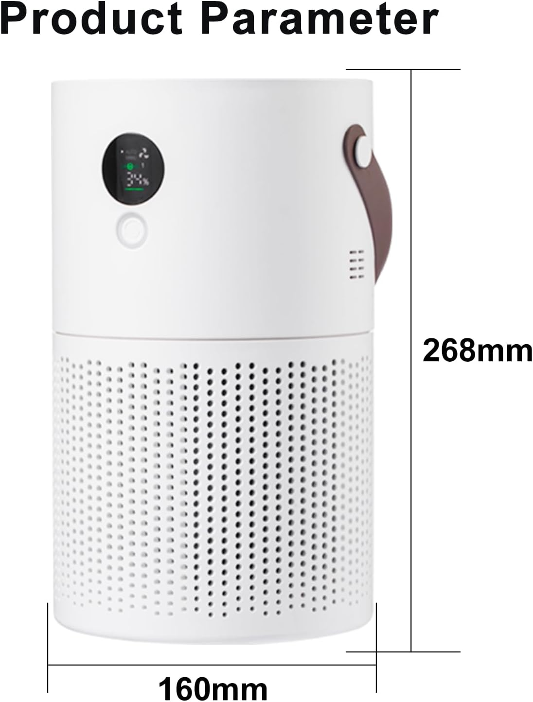 Air Purifier SC-AP002 Replace Air Filter, H13 True HEPA Filter 3-In-1 Layers, Pre Filter for Filtrate Big Impurities, H13 HEPA Filter Purify Mutiple Dust, Activated Carbon Filter Clean the Air.