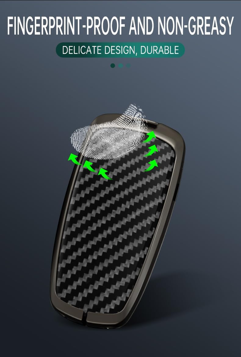 Ontto Alloy Car Key Fob Cover Fit for Ford Mustang Edge Fusion S-Max Ranger Mondeo F-150 F-250 Ecosport Key Case Keyring PVC Key Shell Holder Keychian Accessories 2/3/4/5 Buttons Black image number 2