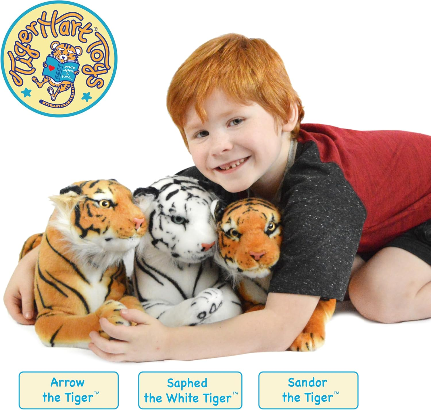 Arrow the Tiger - 17 Inch (Tail Measurement Not Included) Stuffed Animal Plush Cat image number 3