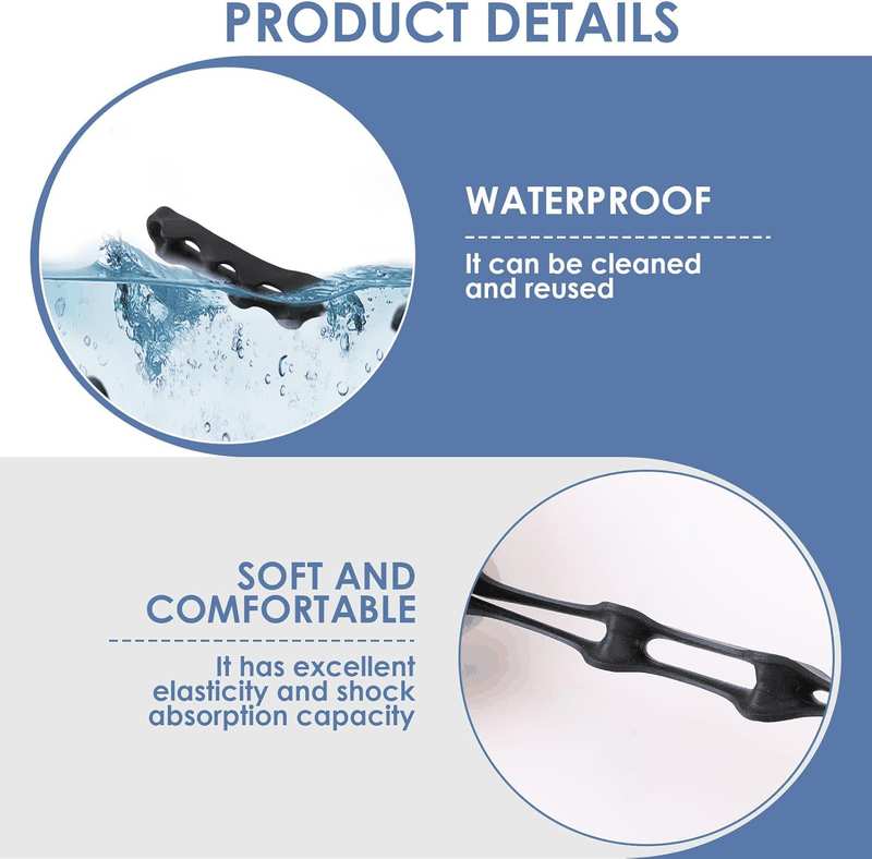 2 Pairs Silicone Toe Separators, Feet Gel Spacers to Correct Bunions and Restore Toes, Yoga Training Therapeutic Relief Pain Hammer & Claw Toe Flamingo Feet Corrector for Women & Men (Black) image number 3