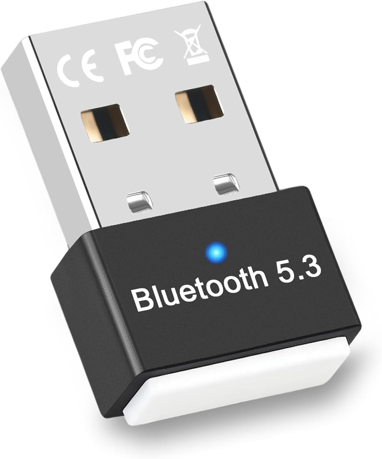 USB Bluetooth 5.3 Adapter for PC Supports Windows 11/10/8.1/7, Plug and Play for Windows 11/10,Mini 5.3+EDR Bluetooth Dongle Receiver&Transmitter for Pc,Laptop,Keyboard,Mouse,Headsets,Speakers image number 3