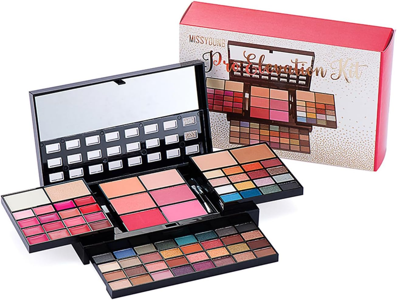 Joyeee Makeup Kit for Women Full Kit All in One Professional Make up Gift Sets for Teen Teenage Girl, Eyeshadow Lipstick Lipgloss Blush Concealer Highlighter Contour Palette Makeup Brush Mirror image number 1