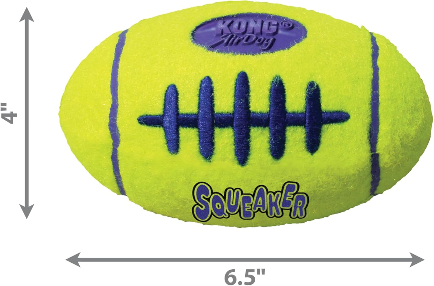 KONG - Airdog Squeaker Football - Dog Toy Premium Squeak Football, Gentle on Teeth - for Large Dogs image number 1
