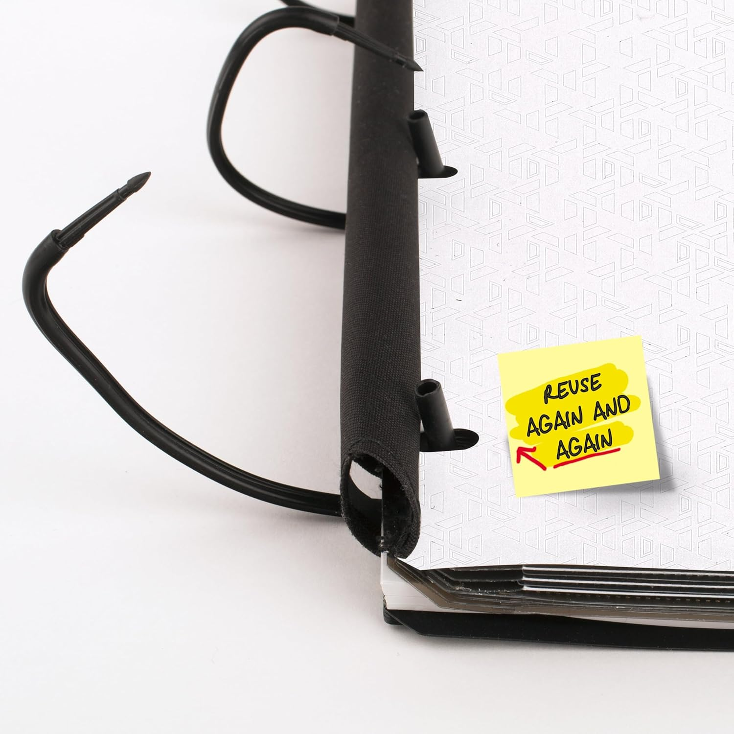 Five Star Flex Refillable Notebook + Study App, College Ruled Paper, 1 Inch Techlock Rings, Pockets, Tabs and Dividers, 200 Sheet Capacity, White (29328AE2) image number 4