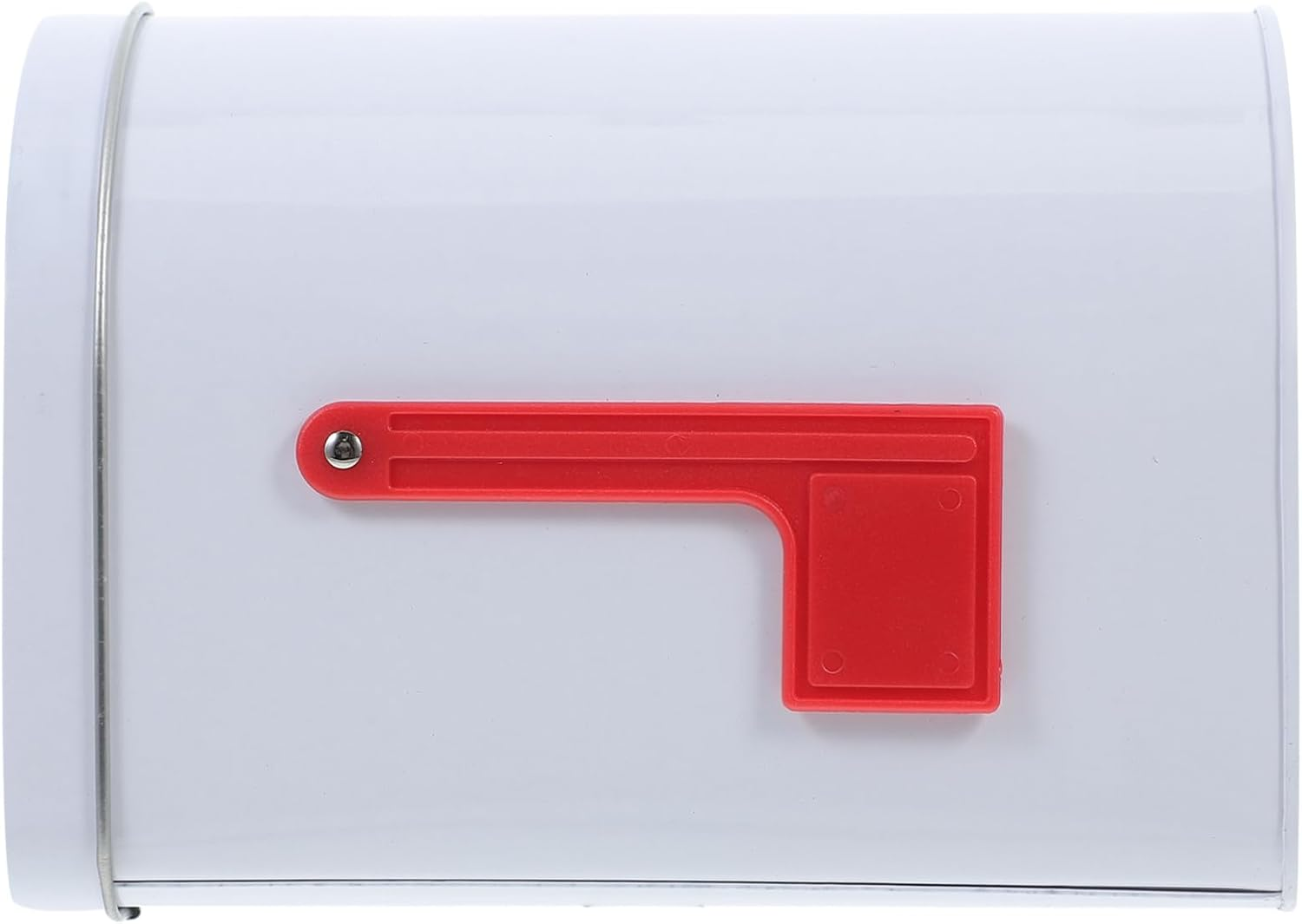 Mini Tinplate Mailbox: 6.13X4.4X3.7In Kids Present Letter Can for Pretend Play, DIY Crafts - Decorative Outdoor Tin Box image number 2