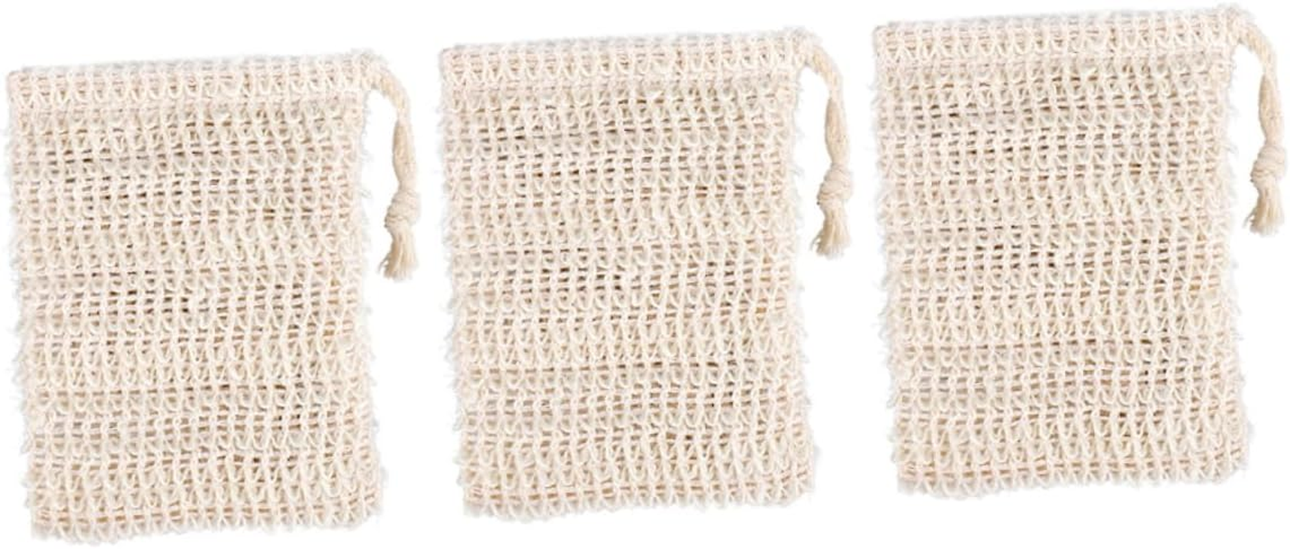 3Pcs Soap Storage Bag Bathroom Soap Pouch Mesh Bag for Shower Accessories Light image number 3