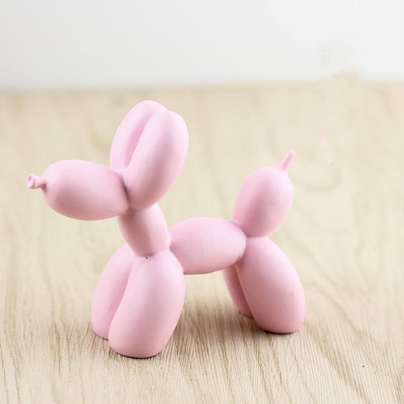 Resin Balloon Dog Sculpture,Creative Cute Animal Crafts Figurine Shaped Statue Art Sculpture Modern Desktop Ornament Decoration for Home Bedroom Living Room & Office Decor(Glod,8/ X8/ X3/) image number 5