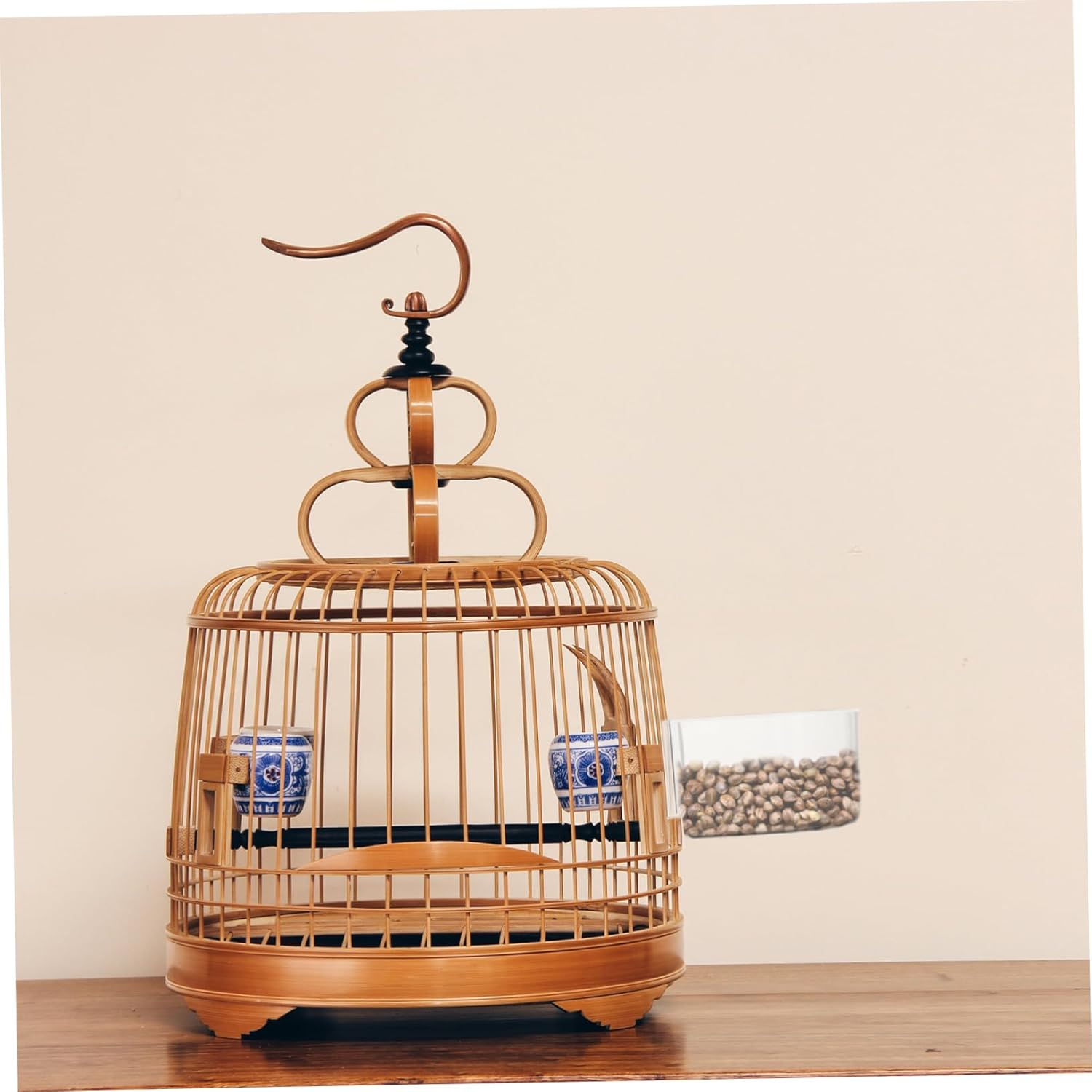 4Pcs Thickened Semicircle Bird Food Bowl Trough Durable Feeder for Parrots and Birds Easy to Clean and Install for Cage Accessories Transparent