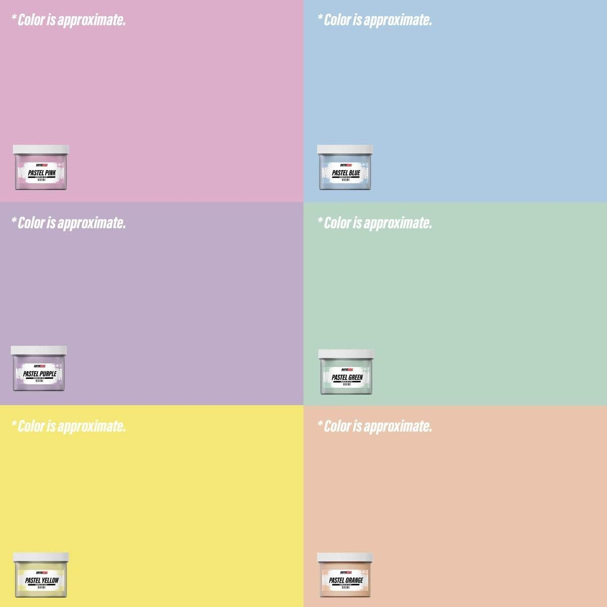 Screen Printing Ink Set - Rapid Cure&reg; Pastel 6 Color Plastisol Ink for Screen Printing Fabric - Low Temperature Curing 8 Oz. Plastisol Ink by Screen Print Direct&reg;- Inks for Silk Screens and Mesh - Rapid Cure Standard Plastisol Ink image number 1