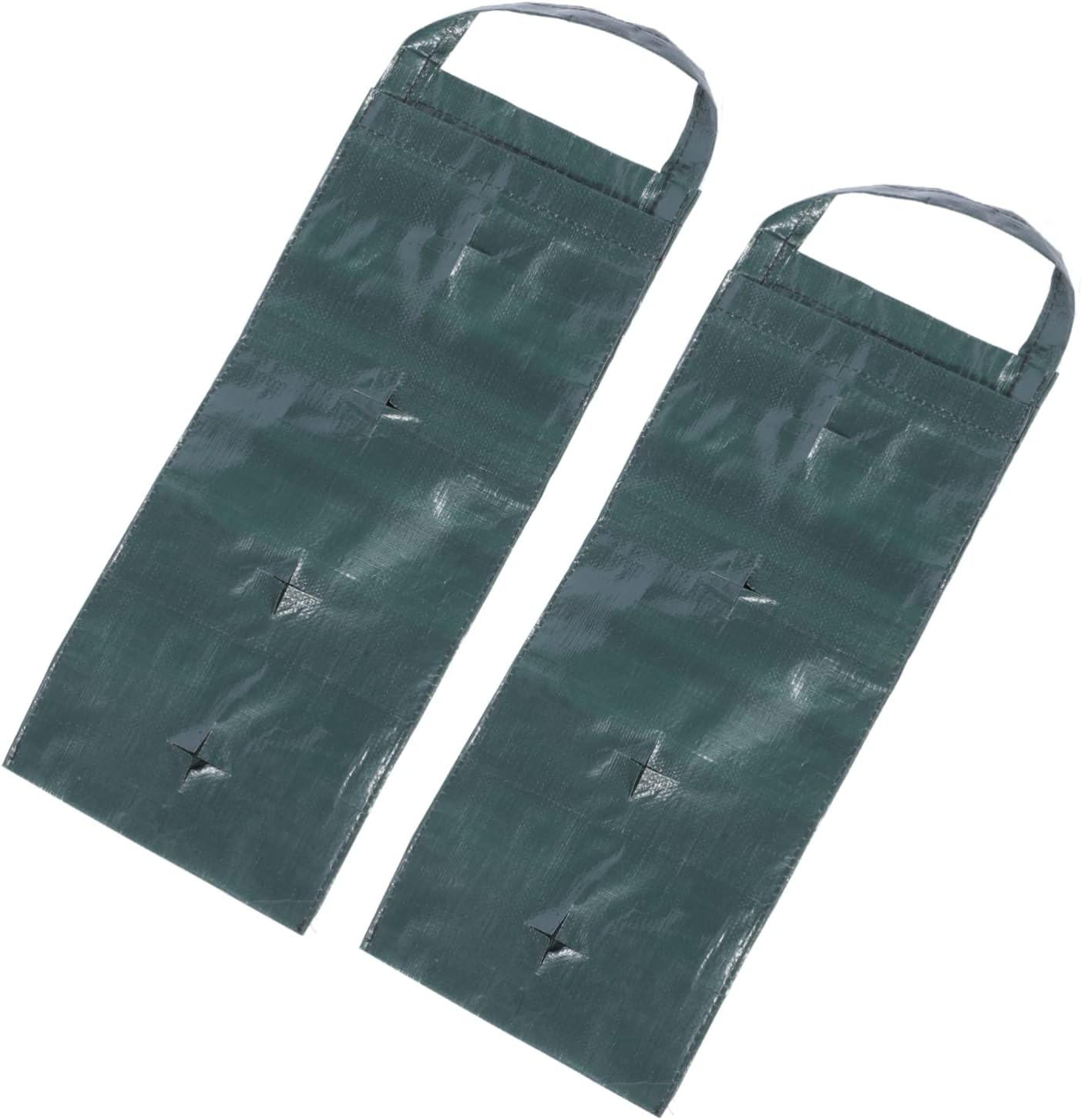 2Pcs Multi-Pocket Wall-Mounted Plant Bags for Indoor Gardening Breathable Strawberry Nursery Bags Practical Green Vertical for Houseplants image number 3