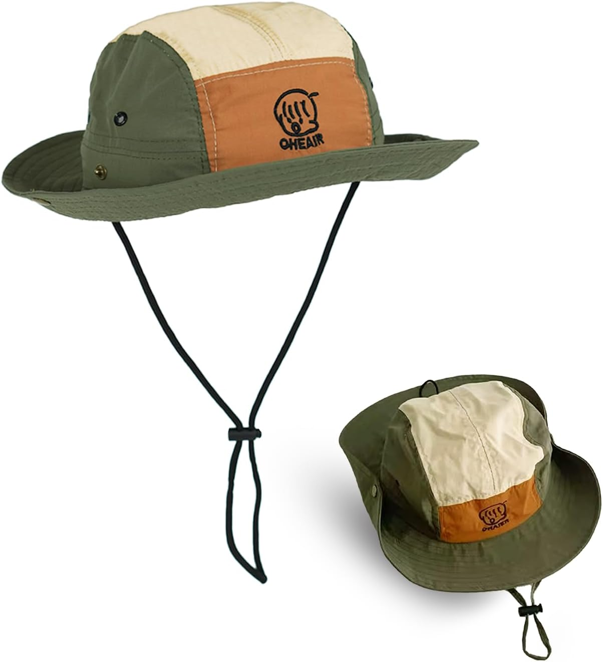 Baby Toddler Kids Sun Hat Bucket Hat Adjustable Chin Strap Lightweight Outdoor Sun Protection Cap Boys Girls 0-7 Years, Perfect for Camping, Hiking, Fishing image number 2