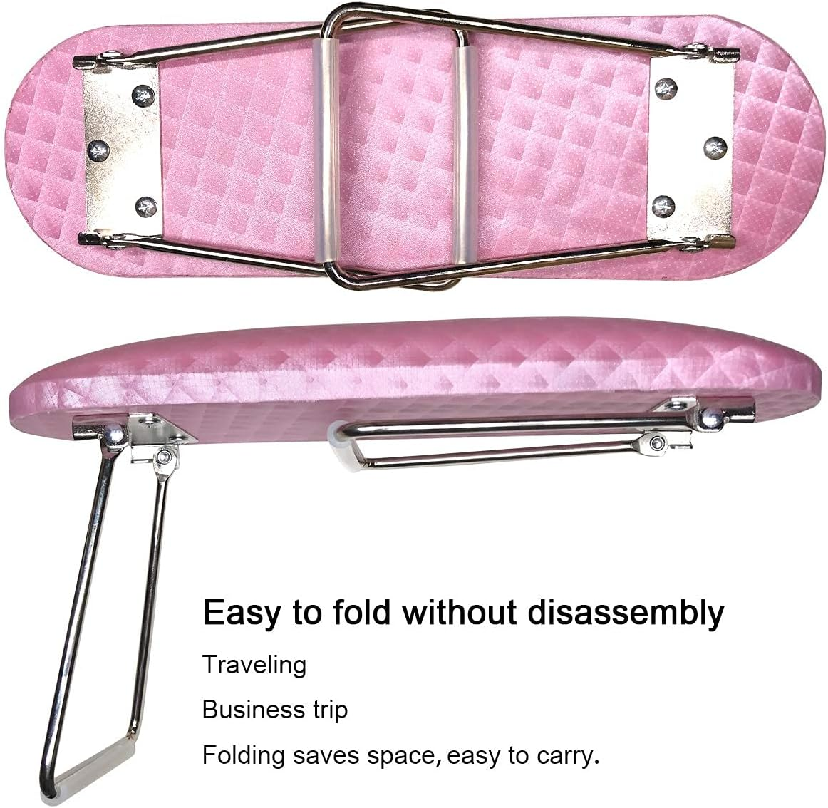 Nail Arm Rest, Hand Rest for Nail Microfiber Soft Leather Manicure Nail Rest with Non-Slip, WOLINSPRING Professional Hand Pillow Cushion Table Desk Station for Nail Techs Use (Pink) image number 3