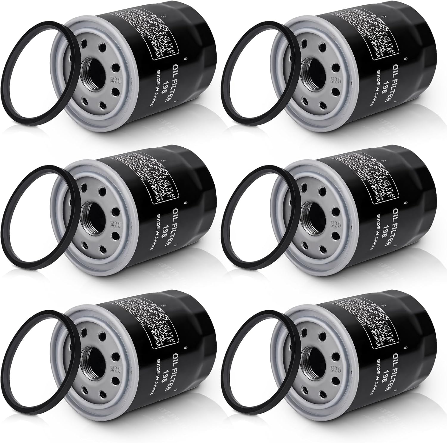 2540086 Oil Filter 2540122 2540006 for Polaris Ranger 570 700 800 900 1000 Crew XP General 1000 RZR 570 800 900 1000, Sportsman 600 700 800 ATV, RZR S 800 RZR 4 800 900 ACE 900 570 500, 6PCS image number 2